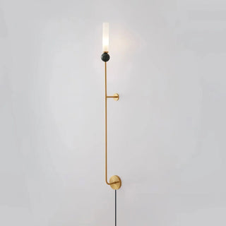 Marble Vertical Plug-in Wall Lamp-Neutral Decor
