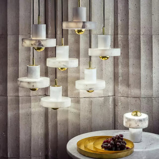 Cunorora Premium Nordic Art Aura Marbre Pendentif Lampe