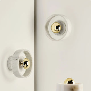 Aurvelora Premium Nordic Art Aura Marbre Applique Murale-Luire