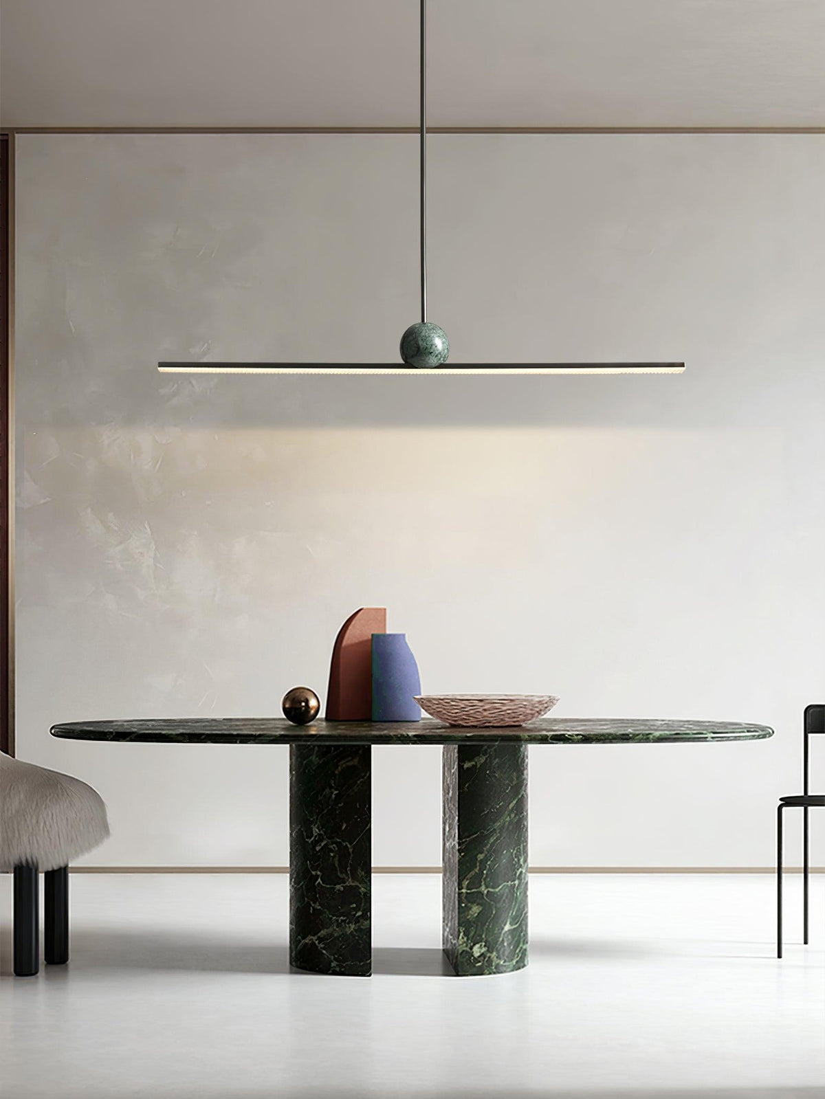 Mariiella Suspension en Marbre Minimaliste Linéaire