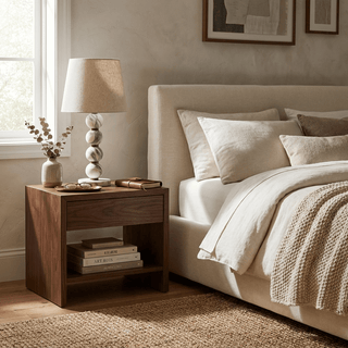 Marble Sphere Table Lamp-Neutral Decor