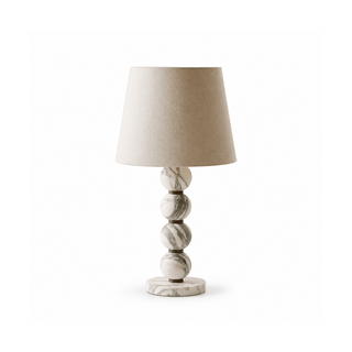 Marble Sphere Table Lamp-Neutral Decor