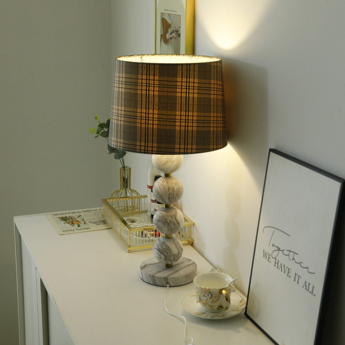 Rowan Moderne Lampe de Table en Marbre