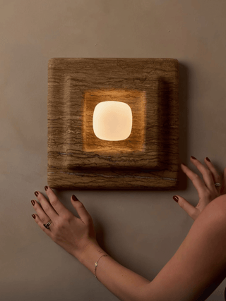 Ziv Applique Murale Carrée en Marbre à Couches
