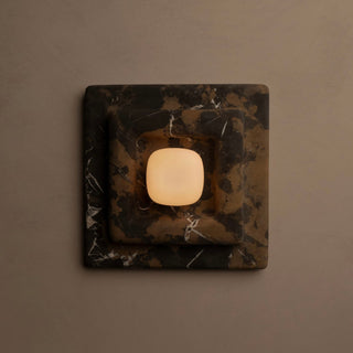 Ziv Applique Murale Carrée en Marbre à Couches