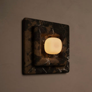 Ziv Applique Murale Carrée en Marbre à Couches