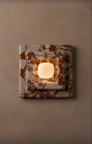Ziv Applique Murale Carrée en Marbre à Couches