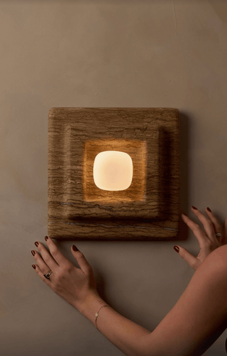 Ziv Applique Murale Carrée en Marbre à Couches