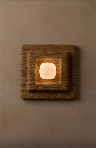 Ziv Applique Murale Carrée en Marbre à Couches