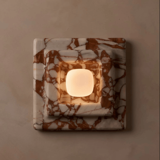 Ziv Applique Murale Carrée en Marbre à Couches