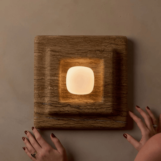 Ziv Applique Murale Carrée en Marbre à Couches