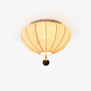 Lustra Plafonnier Bois Tissu Lanternes