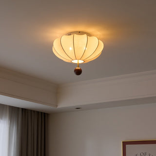 Lustra Plafonnier Bois Tissu Lanternes