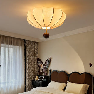 Lustra Plafonnier Bois Tissu Lanternes