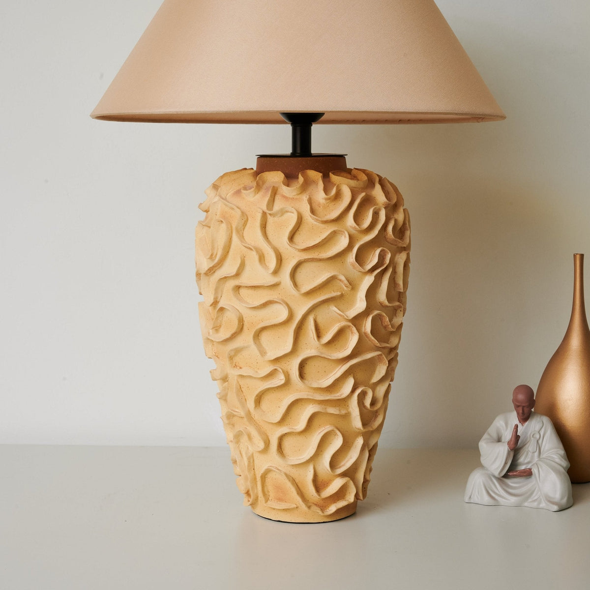 Isaac Lampe de Table en Céramique Vintage