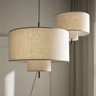 Ulphaa Suspension Minimaliste Moderne en Tissu
