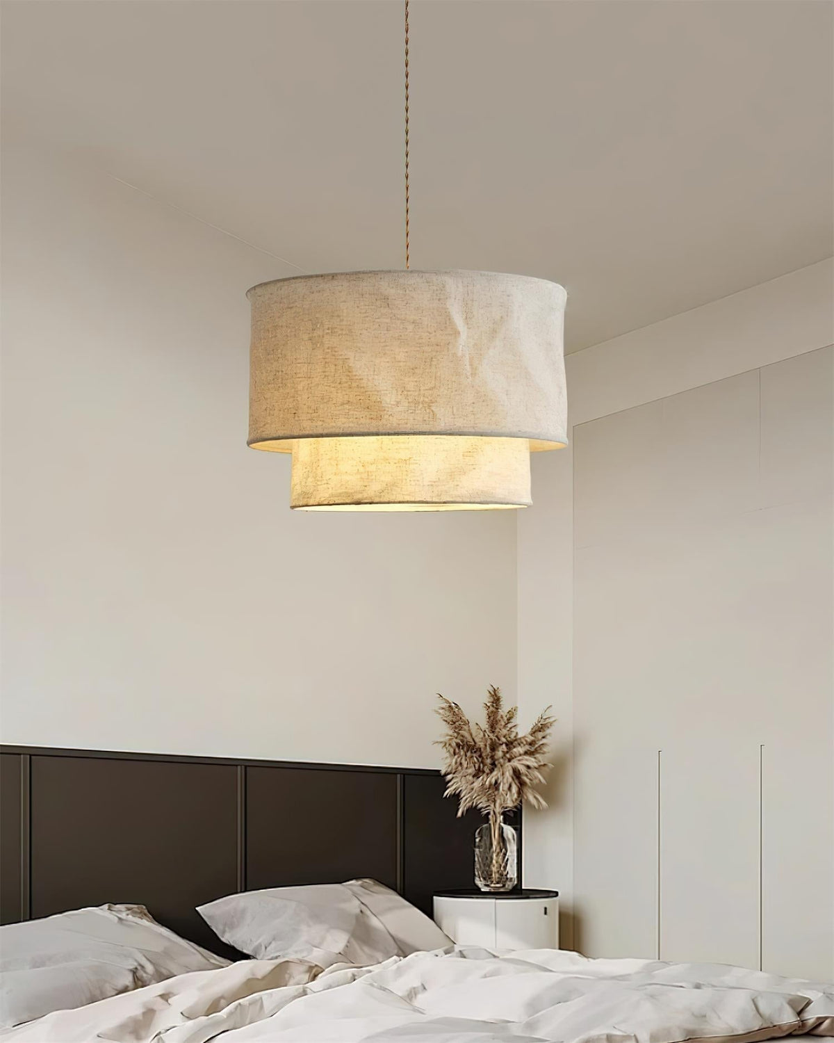Nuvai Natural Linen Pendant Light-Neutral Decor