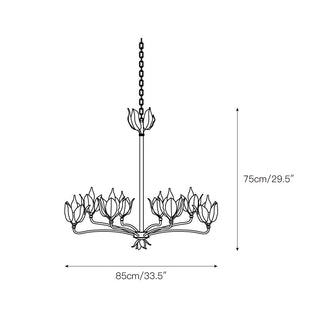 Syvenira Lustre Métal Tulipe Créativité Individuelle