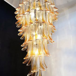 Aurora Lustre Pétales en Verre de Murano Doré