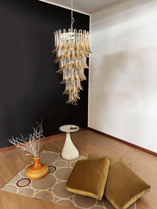 Aurora Lustre Pétales en Verre de Murano Doré