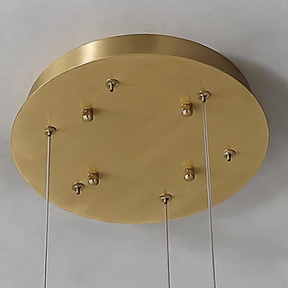 Olloros Albâtre Multi-Anneau Pendentif Lumière