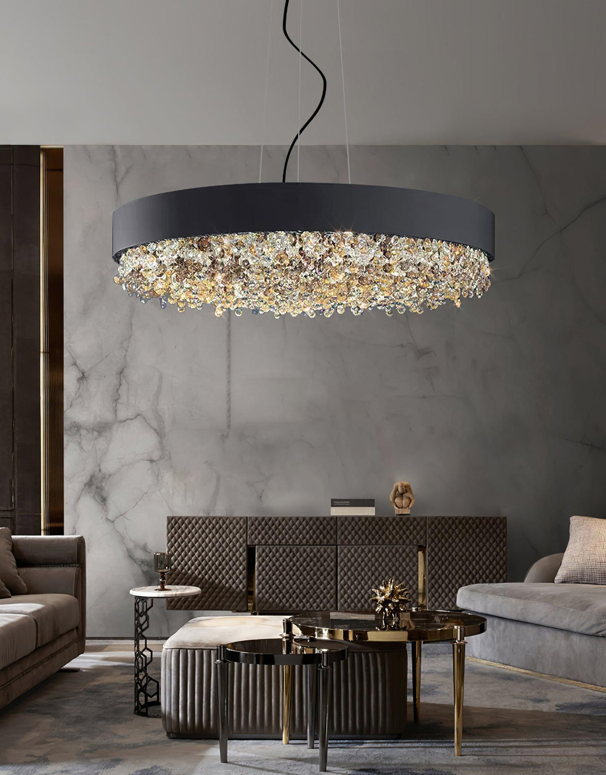 Kiriana Suspension en Cristal Moderne de Luxe