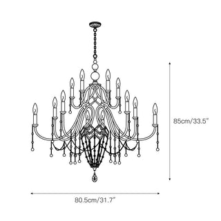 Ilphaeth Lustre Laiton Cristal Luxe