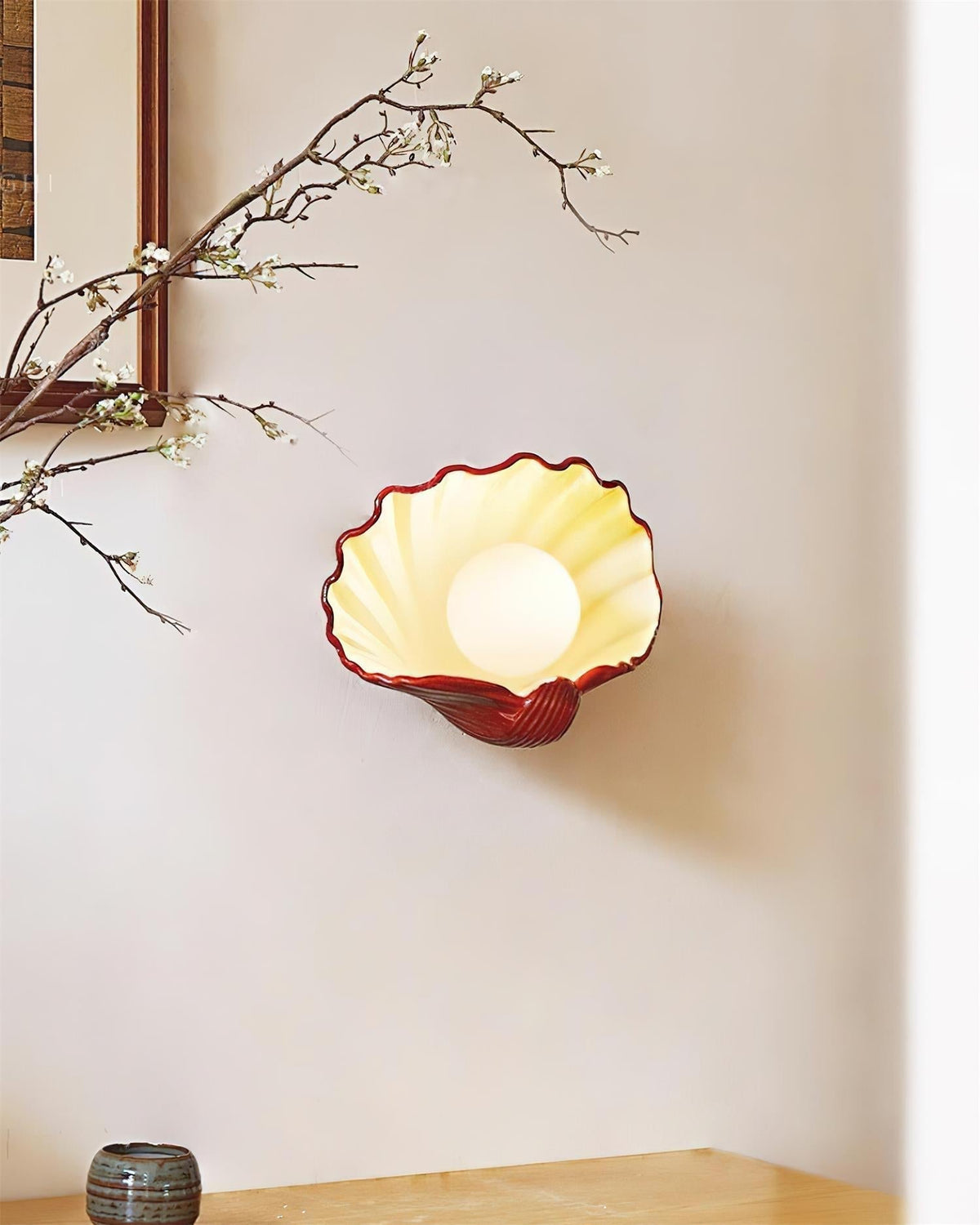 Vir Applique Murale en Forme de Coquillage-Cielum