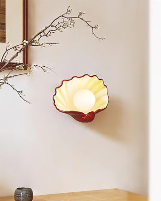 Applique Murale en Forme de Coquillage-Luire