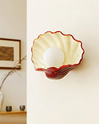 Applique Murale en Forme de Coquillage-Luire