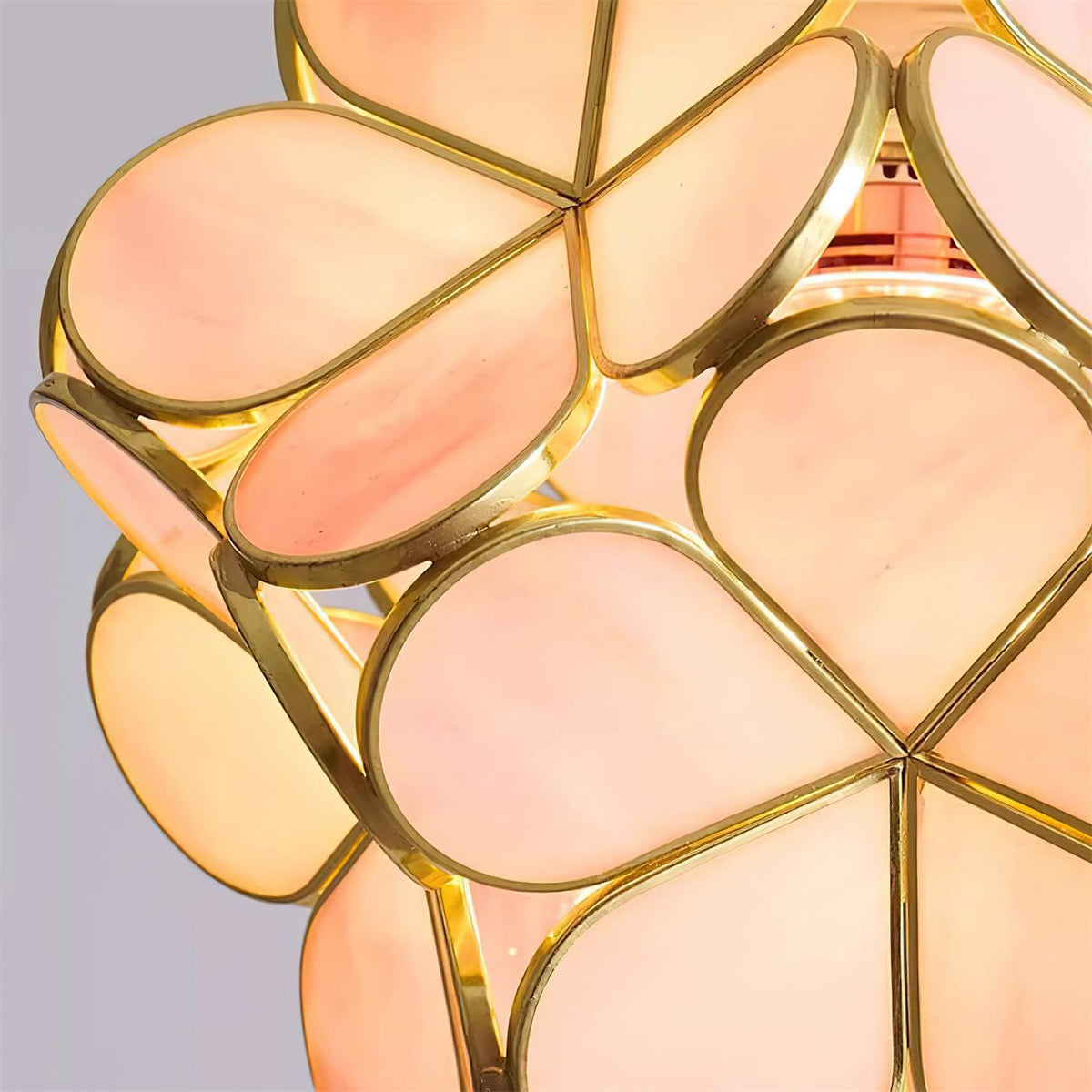 Velina Pink Petal Pendant Light-Neutral Decor