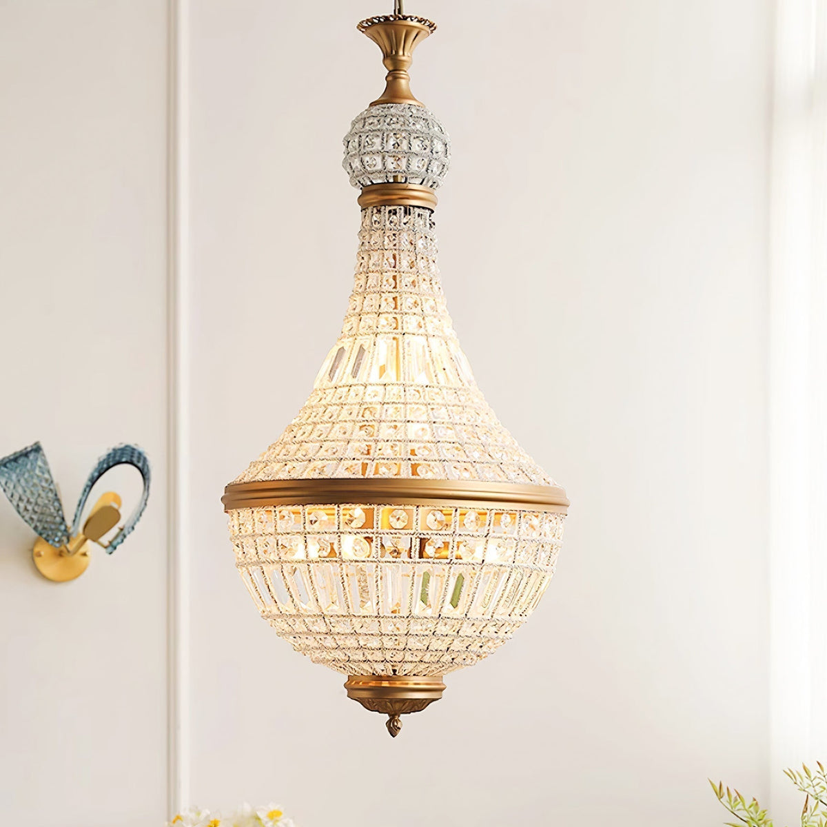 Auristella Crystal Chandelier-Neutral Decor