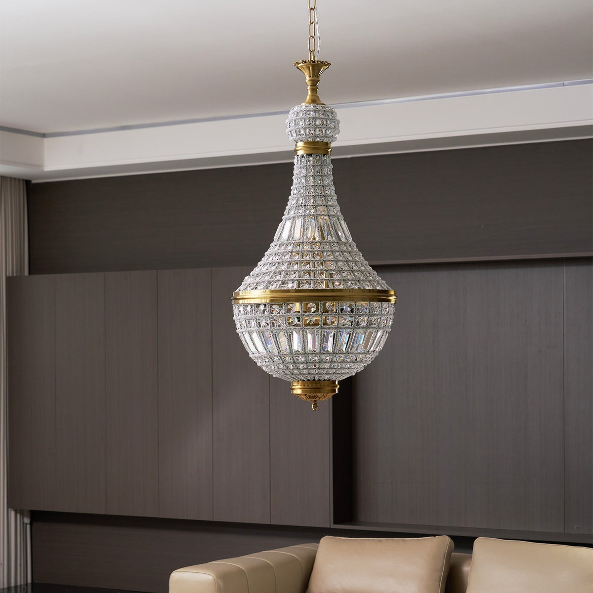 Auristella Crystal Chandelier-Neutral Decor