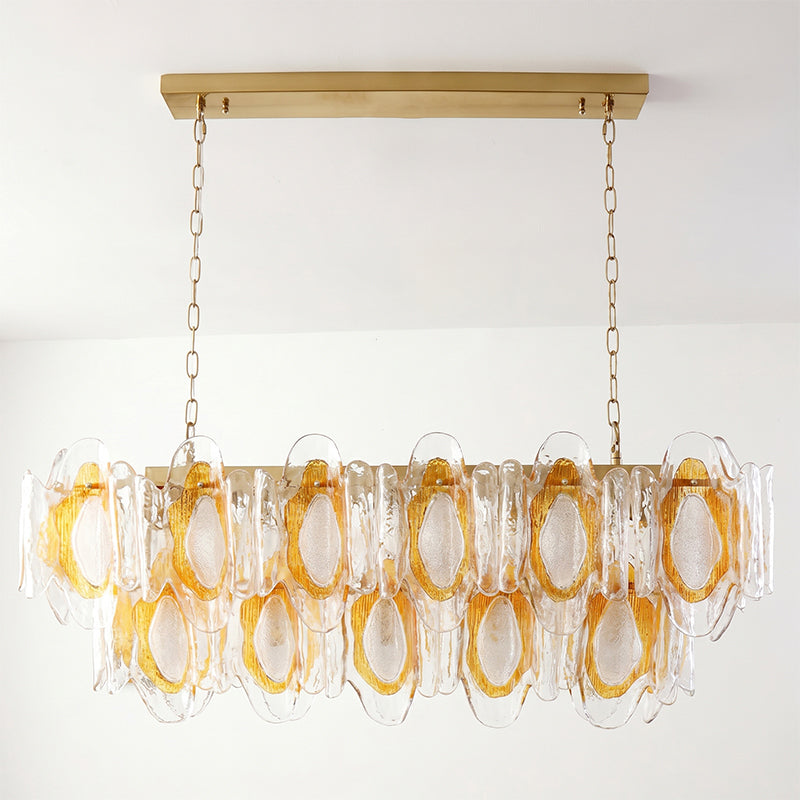 Liorueon Lustre en Verre Long