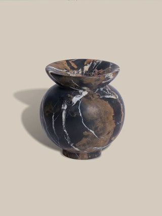 Marrow Marble Vase-Neutral Decor