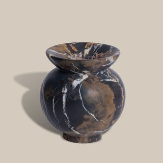 Marrow Marble Vase-Neutral Decor