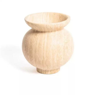 Marrow Marble Vase-Neutral Decor