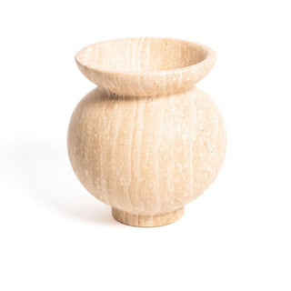 Marrow Marble Vase-Neutral Decor