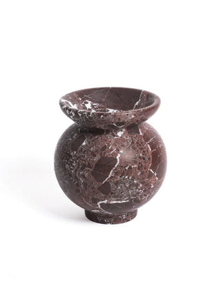 Marrow Marble Vase-Neutral Decor