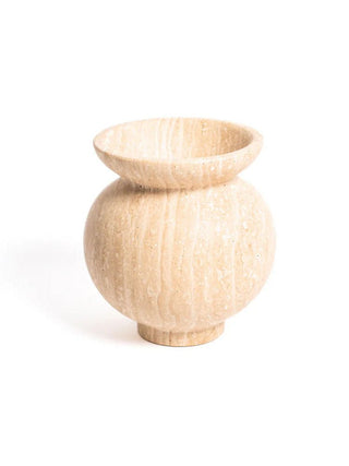 Marrow Marble Vase-Neutral Decor