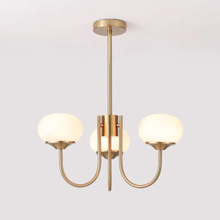 Lustra Lustre Globe en Verre Rose Doré