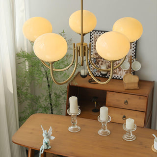 Lustra Lustre Globe en Verre Rose Doré