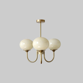 Lustra Lustre Globe en Verre Rose Doré