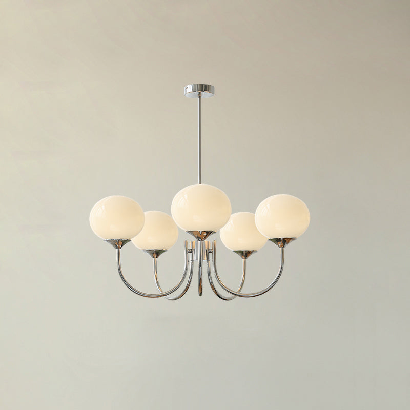 Breniona Lustre Globe en Verre Rose Doré