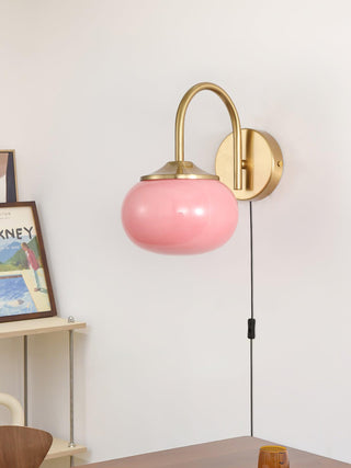 Dutiful Premium Nordic Art Plug-in Glass Sconce Wall Lamp-Luire