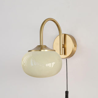 Dutiful Premium Nordic Art Plug-in Glass Sconce Wall Lamp-Luire