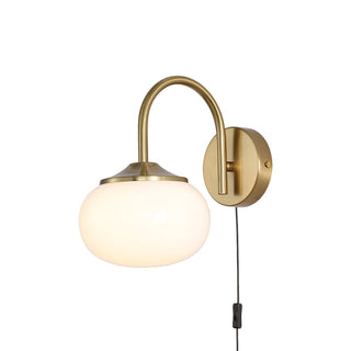 Dutiful Premium Nordic Art Plug-in Glass Sconce Wall Lamp-Luire