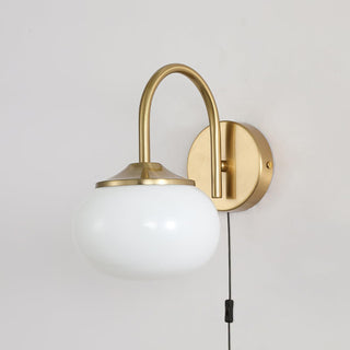Dutiful Premium Nordic Art Plug-in Glass Sconce Wall Lamp-Luire