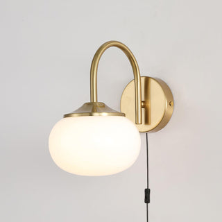 Dutiful Premium Nordic Art Plug-in Glass Sconce Wall Lamp-Luire