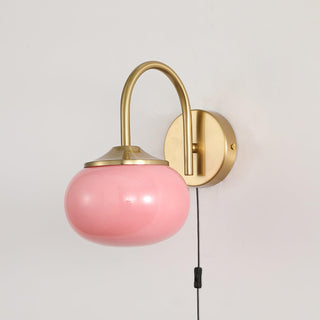 Dutiful Premium Nordic Art Plug-in Glass Sconce Wall Lamp-Luire